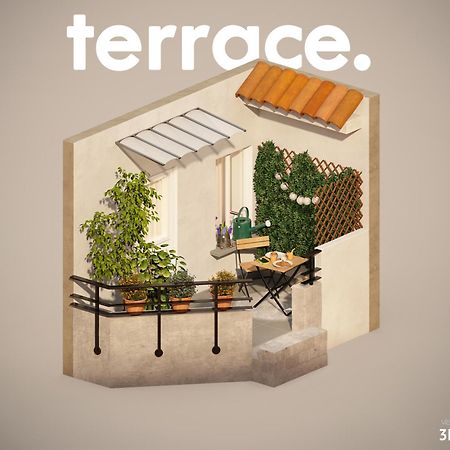 Studio Terrasse Privee 5 Min To Eiffel Tower Париж Екстериор снимка