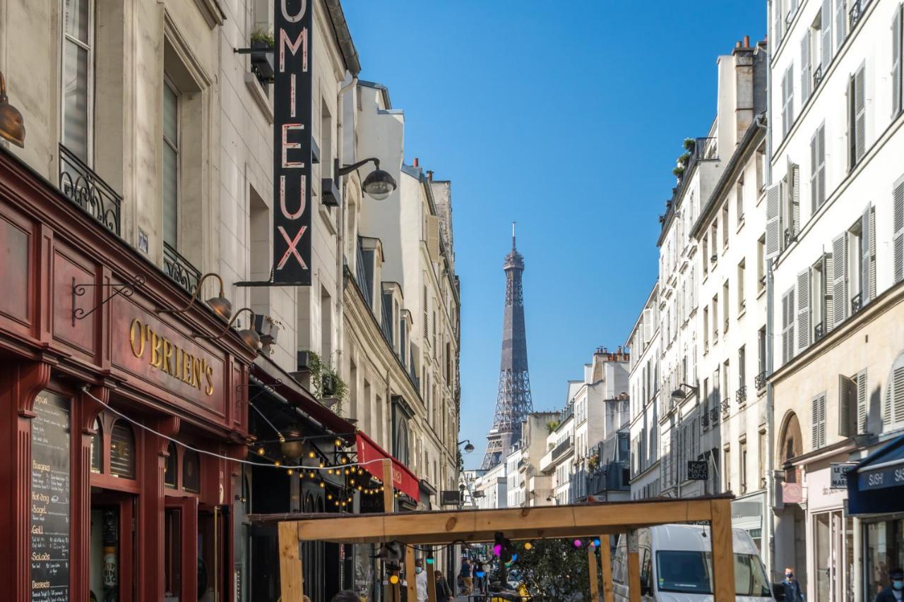 Studio Terrasse Privee 5 Min To Eiffel Tower Париж Екстериор снимка