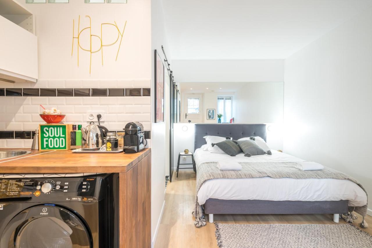 Studio Terrasse Privee 5 Min To Eiffel Tower Париж Екстериор снимка